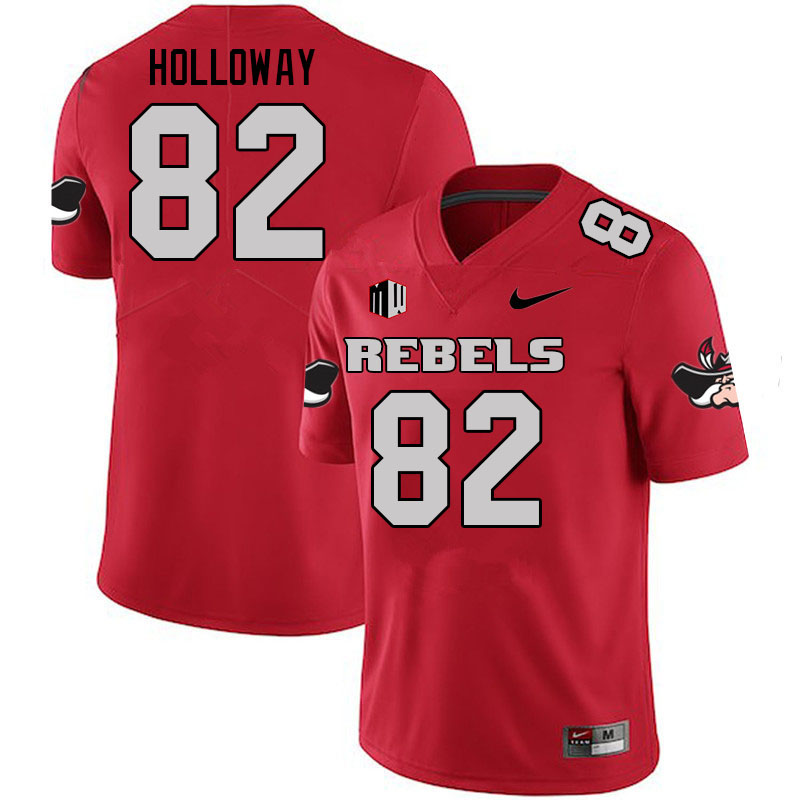 Men #82 Aaron Holloway UNLV Rebels College Football Jerseys Sale-Scarlet